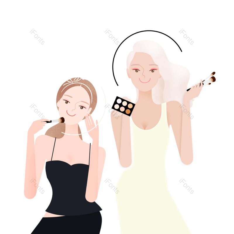 618图片,卡通元素,插画PNG,人物免抠素材